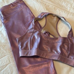 Heroine Sport Metallic Purple Leggings